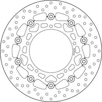 Brzdový kotouč Plovoucí brzdový kotouč BREMBO Oro - 78B40860 YAMAHA FZ8 (Fazer)/ABS 2010-2013