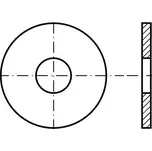 Podložka velkoplošná pod nýty dle čsn 1726 p 6.4 pevnost 3.6 (100HV) bez povrchu 1 mm