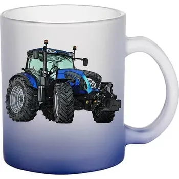 Landini 215 skleněný hrnek traktor (hrneček s traktorem matné sklo )