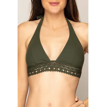 Dámské plavky Plavková podprsenka LISE CHARMEL (ABA2015-23), Velikost 75B, Barva tmavě zelená