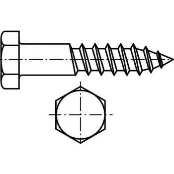 Vrut Vruty šestihranná hlava dle čsn 1810 12x 50 částečný závit zinek bílý