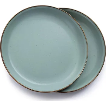 Kempingové nádobí Sada smaltovaných talířů mint 2ks BAREBONES | průměr 28cm CKW-426