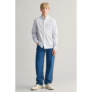 Chlapecké kalhoty DŽÍNY GANT RELAXED JEANS SEMI LIGHT BLUE