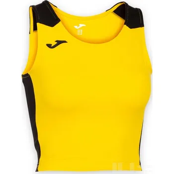 Běžecké oblečení Dámský top JOMA RECORD II, barva žlutá - černá, velikost XS