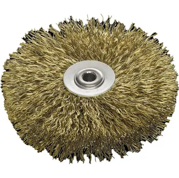 Lessmann 31070206 | Rotační kartáč speciální na pásové píly 80x18-20 / 4x0,25 ocelový drát spletený, zvlněný