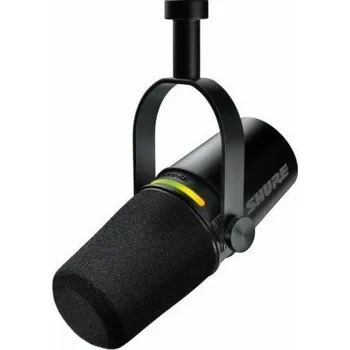 Mikrofon Shure MV7+-K - Přednáškový/hlasový mikrofon s konektorem XLR/USB-C, Černy