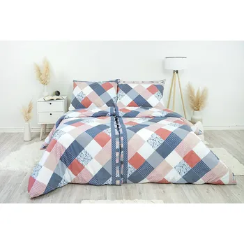 Povlečení Stanex Ložní povlečení bavlněné pečvork (LS225) rozměr: 140 x 200 + 90 x 70, Zapínání: Zip