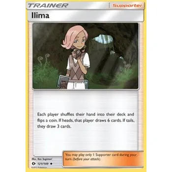 Volný čas Pokémon SUM 121/149 Ilima - Sun & Moon Stav: Excellent, Verze: NORMAL