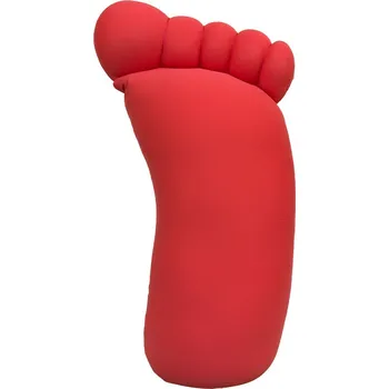 Polštář ODEL Antistresový polštář ve tvaru stopy - červený