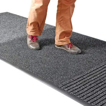 Rohožka Černá třízónová vstupní rohož FLOMA TRIO - délka 200 cm, šířka 300 cm, výška 1,4 cm