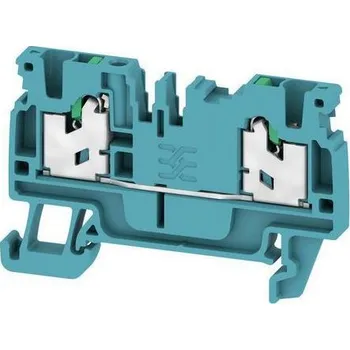 Elektronická součástka Svorkovnice Weidmüller AS2C 2.5 BLL, zatlačovací, 2 póly, 800V, 24A, 0.5 ... 2.5mm², modrá, 1ks