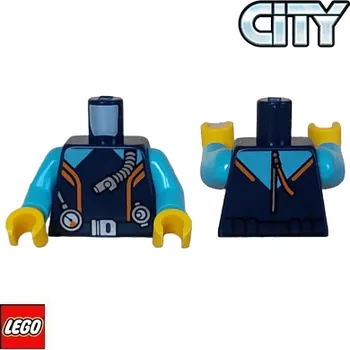 Stavebnice LEGO LEGO® Dílky na figurky LEGO Tělo potištěné, Arctic Explorer / Tmavě Modré / Torso 973pb5259c01