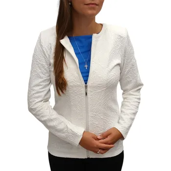 Dámské sako Sako Sabatti smetanové na zip Velikosti Sabatti: 40