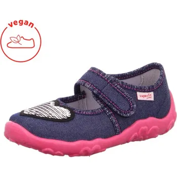 Dívčí obuv Papuče Superfit 1-000280-800 Blau/Textil BONNY dívčí Velikost: 36