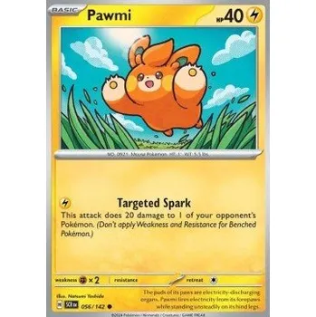 Sběratelská karetní hra Pokémon SCR 056/142 Pawmi - Stellar Crown Stav: Near Mint, Verze: NORMAL