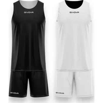 Oboustranný basketbalový komplet GIVOVA DOUBLE, barva 1003 černá - bílá, velikost M