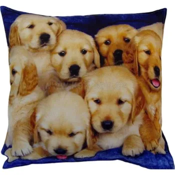 Polštář Polštář Hlavičky štěňátek 40x40
