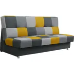 Pohovka, látka hořčicová/šedá, ALABAMA