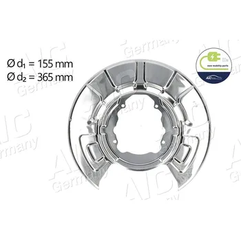 Brzdový kotouč Ochranný plech proti rozstřikování, brzdový kotouč AIC 57759