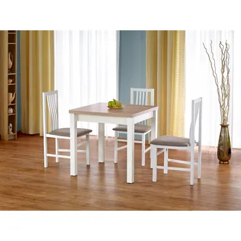 Jídelní stůl Jídelní stůl rozkládací PENIDA, dub sonoma/bílá + vyzvednutí ZDARMA