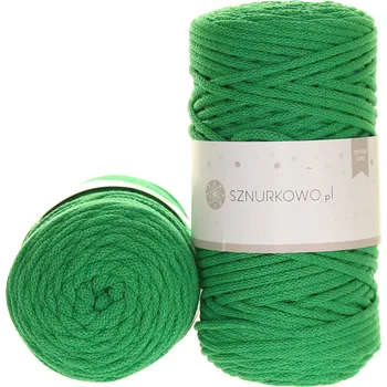 Příze Sznurkowo Bavlněná šňůra 3mm zelená tráva
