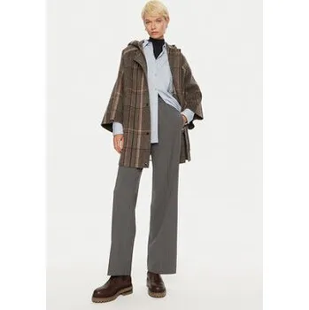 Weekend Max Mara Kalhoty z materiálu Petra 2425136022 Šedá Loose Fit 42