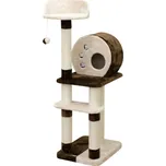 Škrabadlo pro kočky PLANET X - kočičí domek, hnědá/béžová