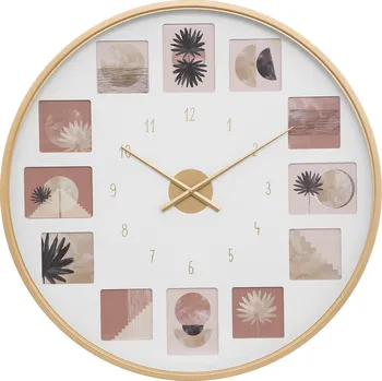 Hodiny Velké nástěnné hodiny s fotorámečky – čas plný vzpomínek