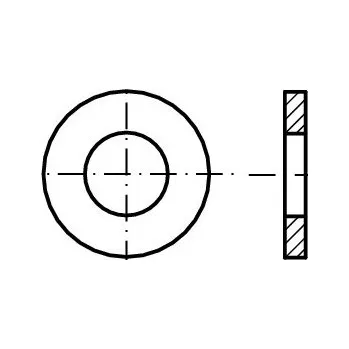 podložka Podložka plochá pro šrouby dle čsn 1702 p10.5 PA6 plast