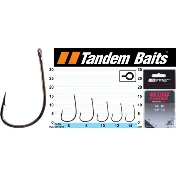 Háček - Profi Method Feeder MF X6 / 10ks balení 10ks balení - MF X6 - velikost 12