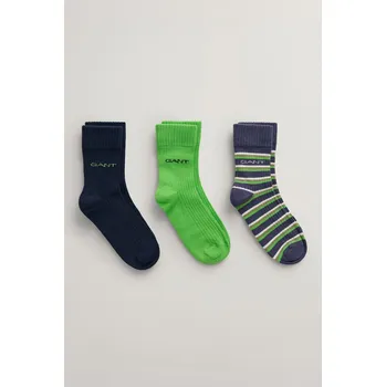 Dívčí oblečení PONOŽKY GANT STRIPE SOCKS 3-PACK WASHED BLUE