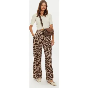 Dámské kalhoty Vero Moda Kalhoty z materiálu Merle 10295435 Béžová Loose Fit S