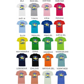 Chlapecké tričko Tričko Brawl Stars El Spongebob Barva: VODNÍ MODR., Velikost: 3XL