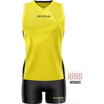 Dámský komplet GIVOVA ELICA, barva 0710 žlutá - černá, velikost XS