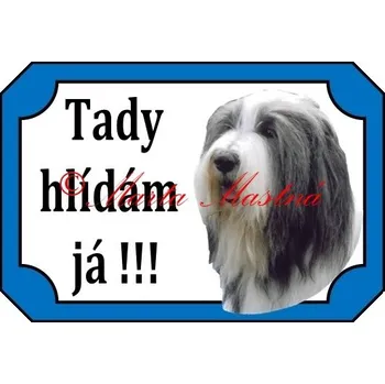 Cedulka bearded kolie - Bez samolepicí vrstvy