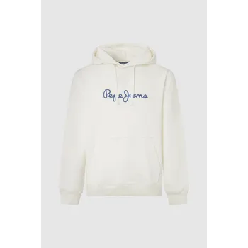 Pánské oblečení Pepe Jeans Pánská mikina NEW JOE HOODIE Barva: béžová, Velikost: S