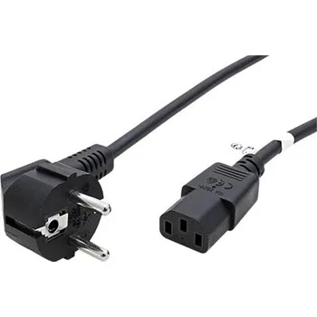 Napájecí kabel ROLINE GREEN Kabel síťový, CEE 7/7(M) - IEC320 C13, LSOH, 1,8m, černý - 19.44.1001
