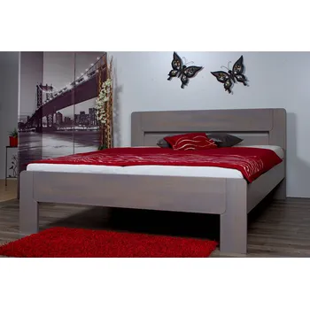 Postel Buková zvýšená manželská postel Roma Rozměr: 140x200, Moření: Ořech