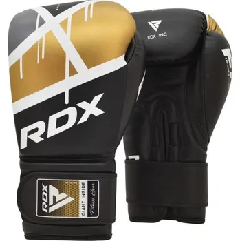 Boxerské rukavice Boxerské rukavice RDX EGO F7 8 Černá, Bílá, Zlatá, Šedá