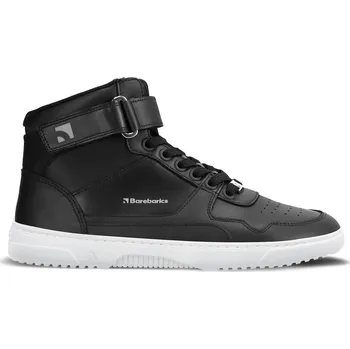 Pánské tenisky Barebarics Zing - High Top - Black & White Leather Velikost: 47