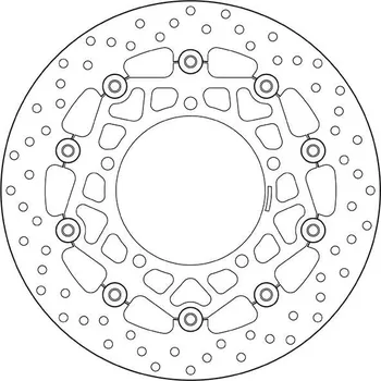 Brzdový kotouč Plovoucí brzdový kotouč BREMBO Oro - 78B40866 SUZUKI GSX 1250 FA 2010-2017