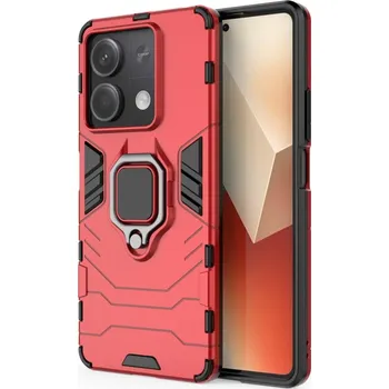 Pouzdro na mobilní telefon Lenuo Armor obal new pro Xiaomi Redmi Note 13 5G červená