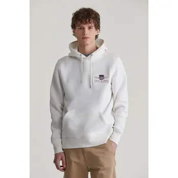 Pánské oblečení MIKINA GANT REG MEDIUM ARCHIVE SHIELD HOODIE EGGSHELL