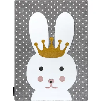 Koberec Dětský kusový koberec Petit Bunny grey 120x170 cm