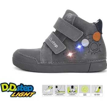 Chlapecké polobotky D.D.Step A068-42418B Barva: Šedá, Velikost: 29