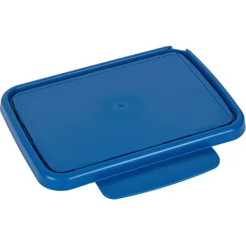 Svačinový box Česká výroba ZDRAVÁ SVÁČA víčko Tmavě modrá