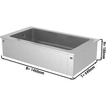 Vinotéka G.Gastro Vestavěná chladicí vana - 1,5 m - řada A