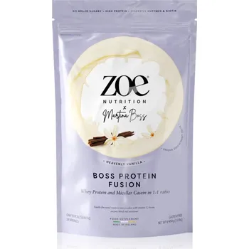 Protein ZOE Boss Protein Fusion syrovátkový protein s vitaminem C příchuť Haevenly Vanilla 454 g