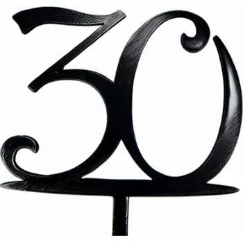 Dortová svíčka Zápich - číslo 30 černý