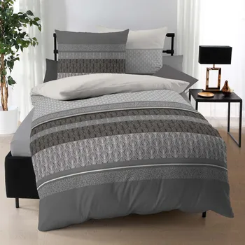 Povlečení Kaeppel | Flanelové povlečení Valencia šedá 140x200, 70x90